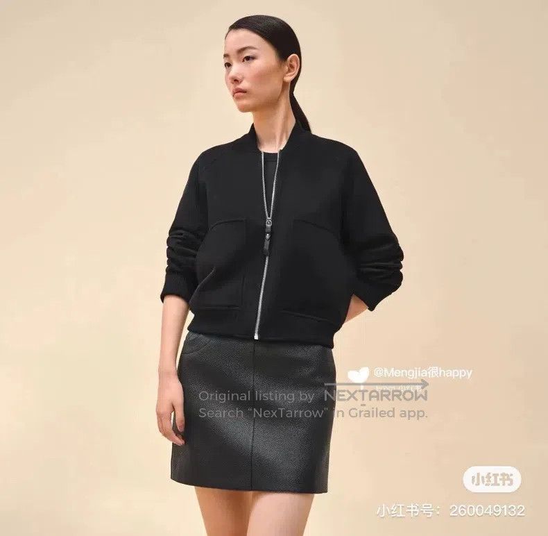 Hermes Hermes Black cashmere short jacket Size XXS / US 00 / IT 34 - 2 Thumbnail
