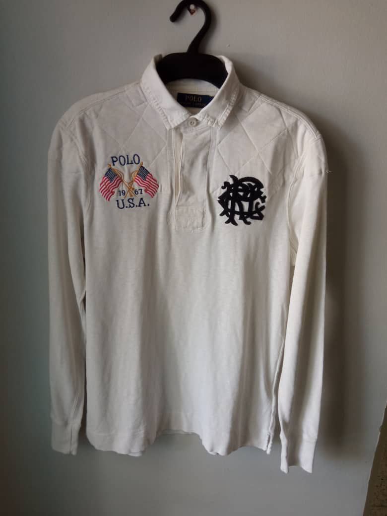 Polo Ralph Lauren × Vintage Polo Ralph Lauren Vintage Sweatshirt USA Regby 00s Streetwea Size US M / EU 48-50 / 2 - 1 Thumbnail