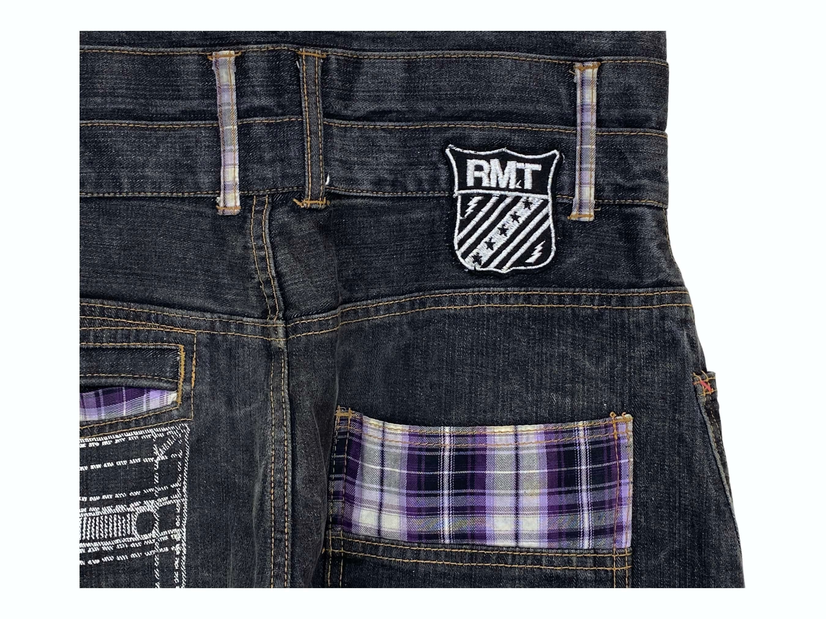 Japanese Brand RMT Double Waist Denim Jeans Japanese Punk Size US 33 - 7 Thumbnail