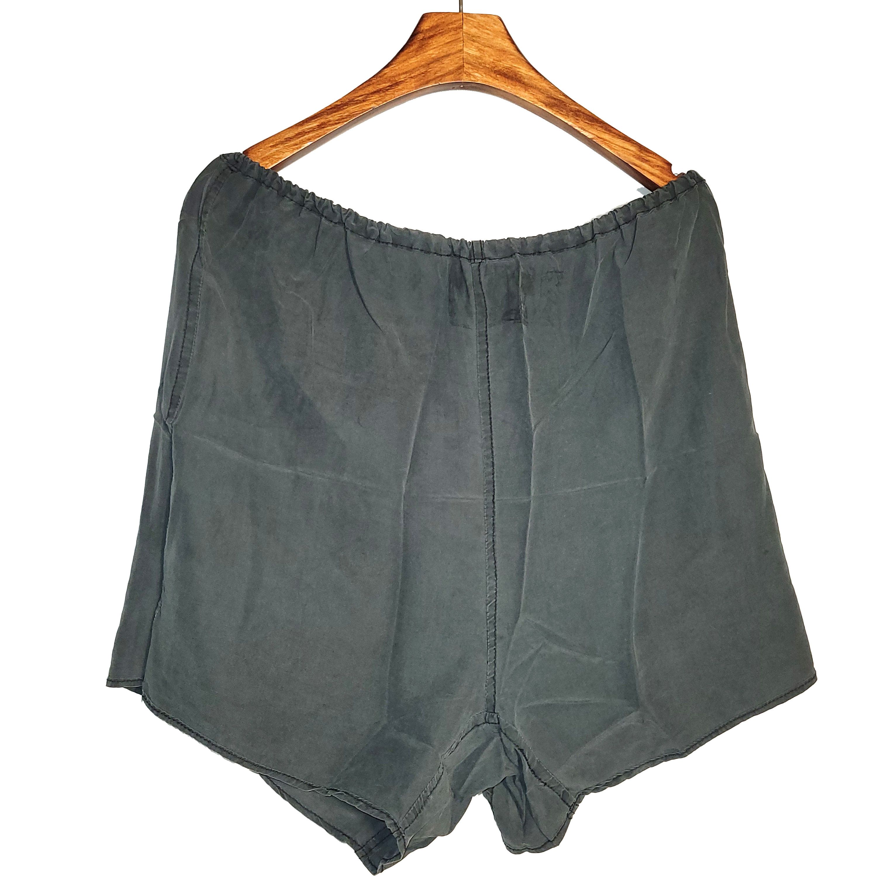 Other Women's 100% Silk Size L Bottom Short Pants SAH356 Size 22" - 2 Thumbnail