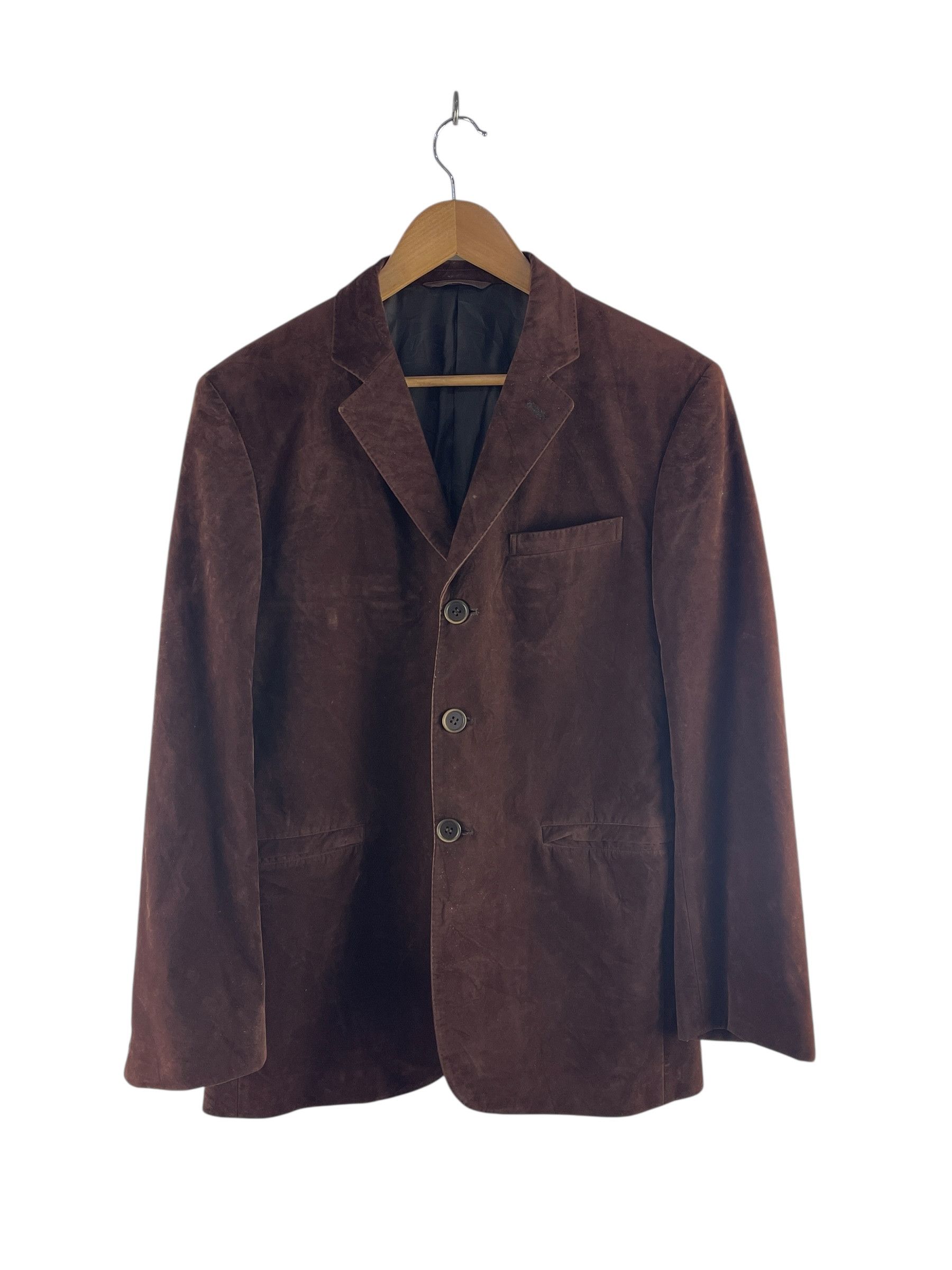 Yohji Yamamoto A.A.R Yohji Yamamoto Rayon Flock Blazer Brown Early by Yohji Size US L / EU 52-54 / 3 - 1 Thumbnail