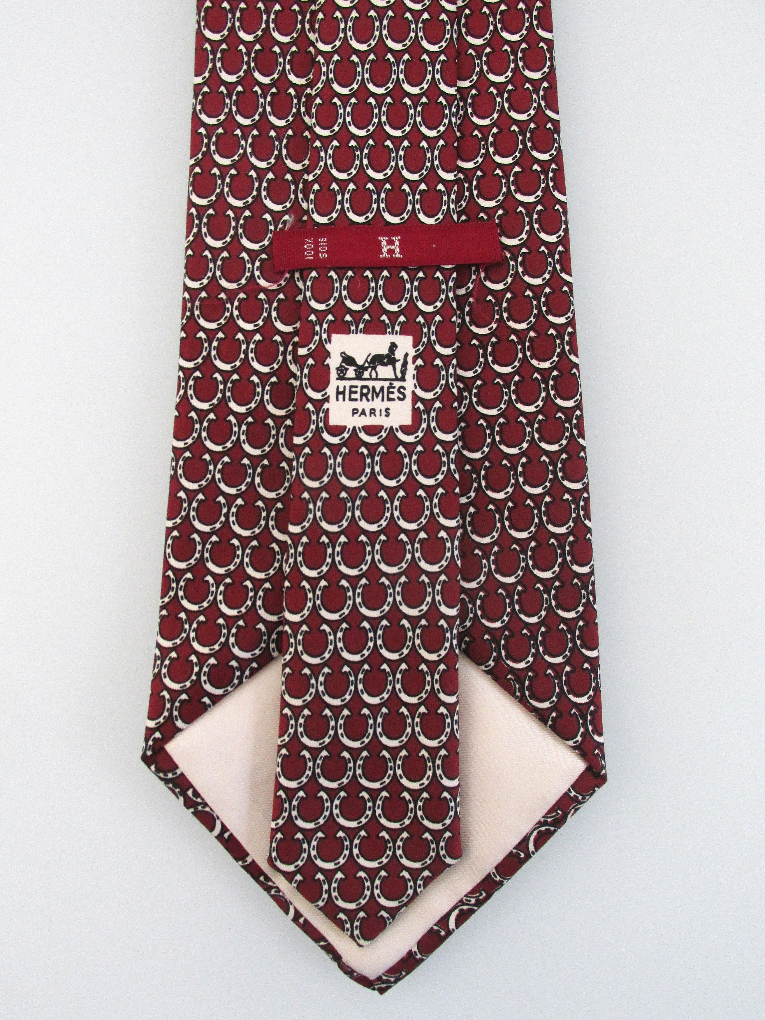 Hermes Vintage Men's Silk Tie