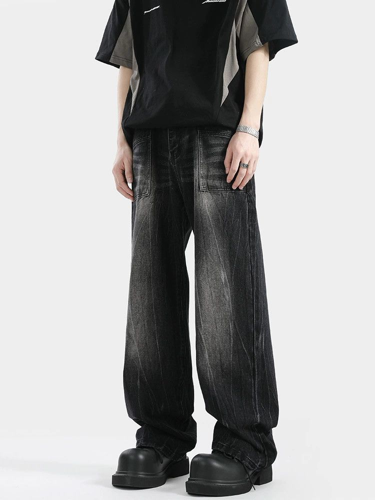 Vintage American street washed distressed cleanfit flared jeans Size US 32 / EU 48 - 1 Thumbnail