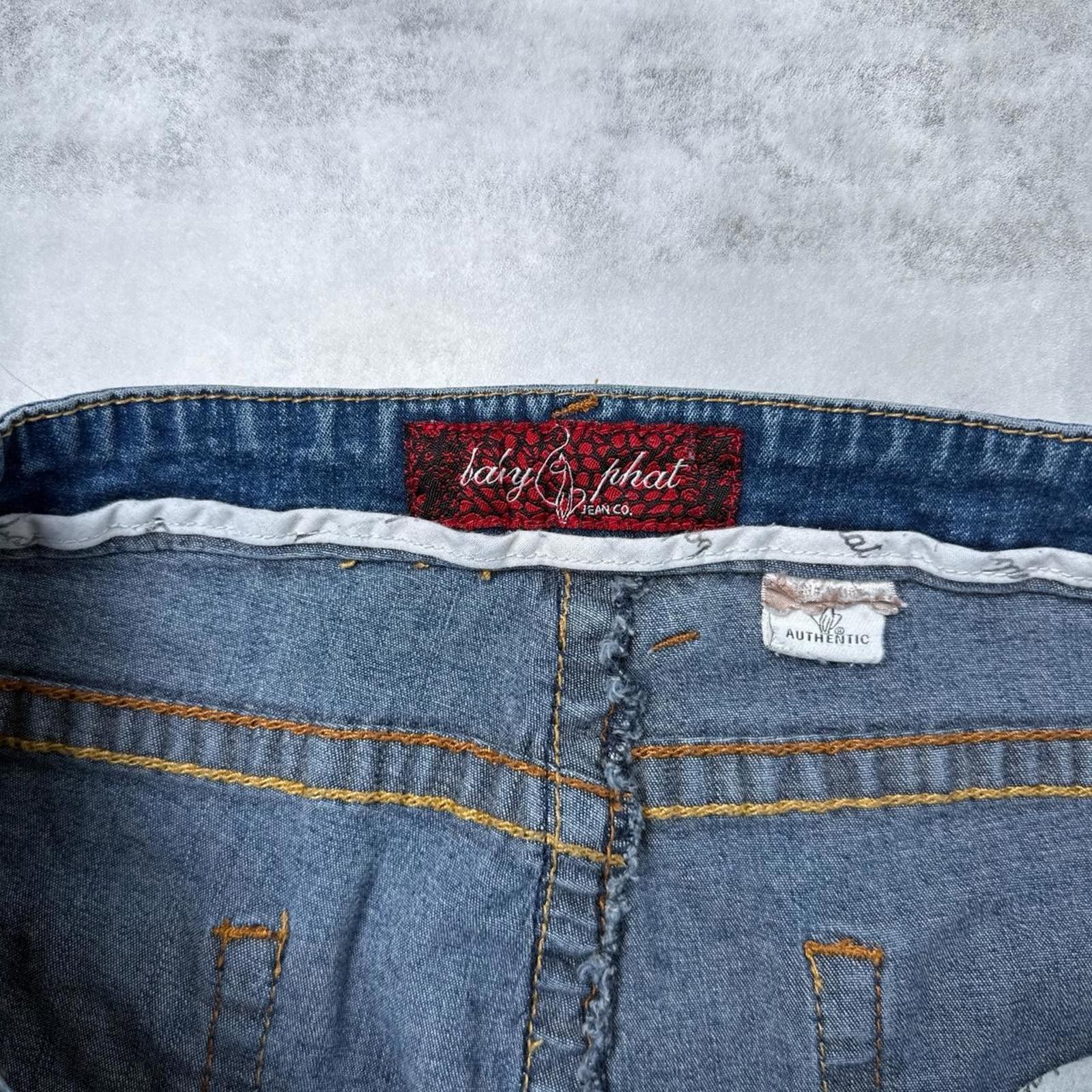 Other Y2K Baby Phat Blue denim 00s straight jeans Size 36" / US 14 / IT 50 - 7 Thumbnail