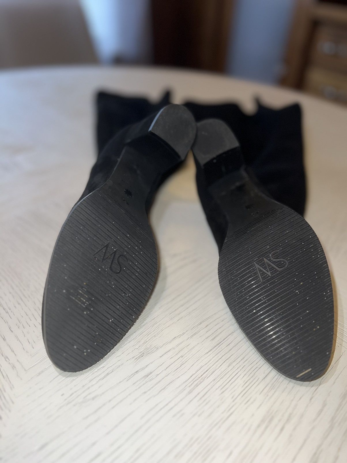 Stuart Weitzman Stuart Whitman Harper 60 black suede boots Size US 7.5 / IT 37.5 - 2 Thumbnail