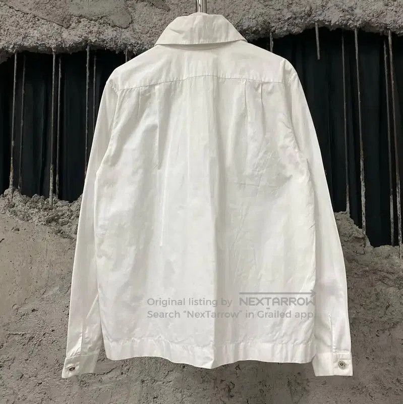 Chanel Chanel White Long-Sleeve Cotton Shirt . Size XXS / US 00 / IT 34 - 2 Thumbnail
