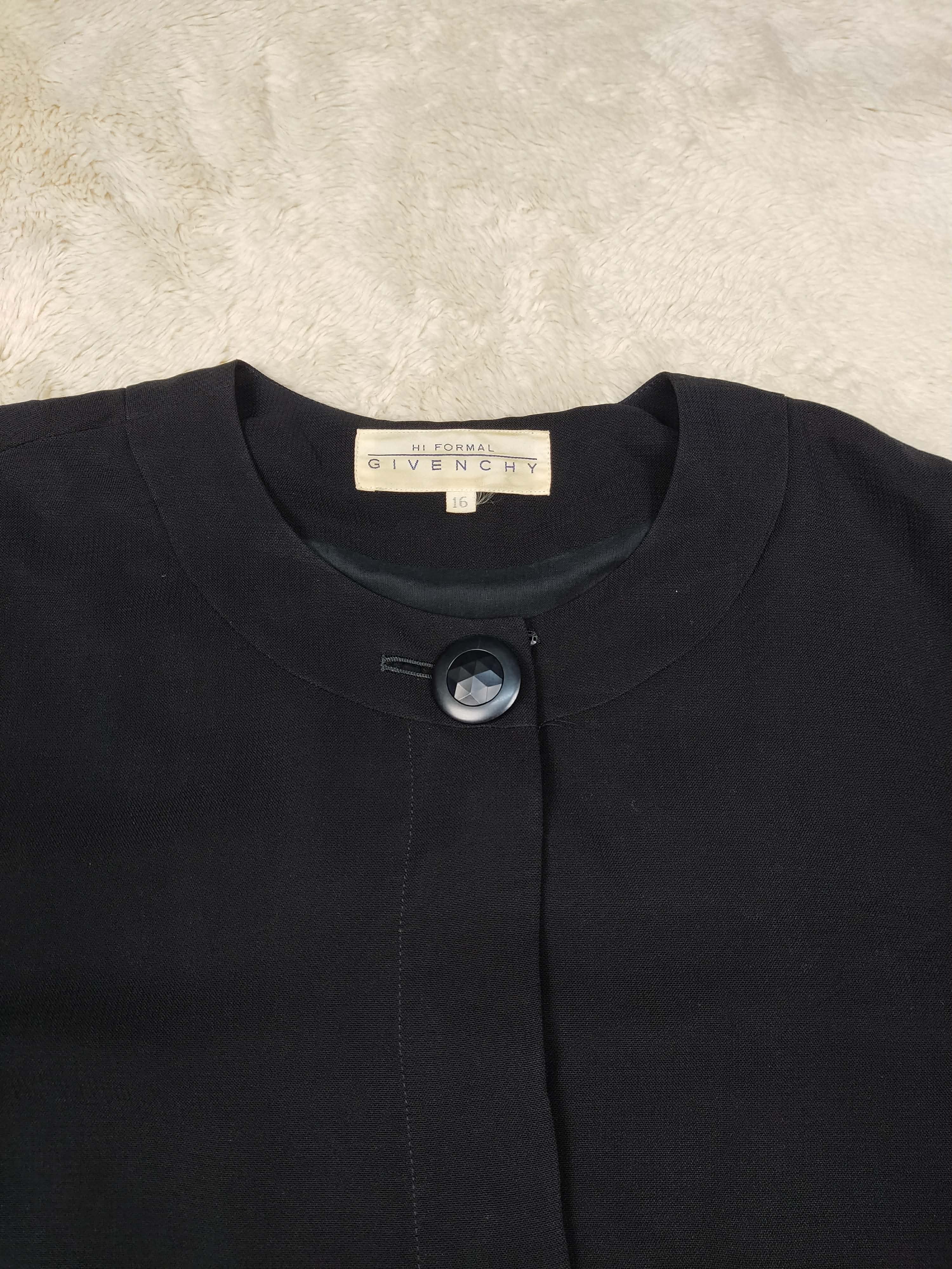 Givenchy Vintage Hi Formal Givenchy Black Blouse Jacket Size L / US 10 / IT 46 - 5 Thumbnail