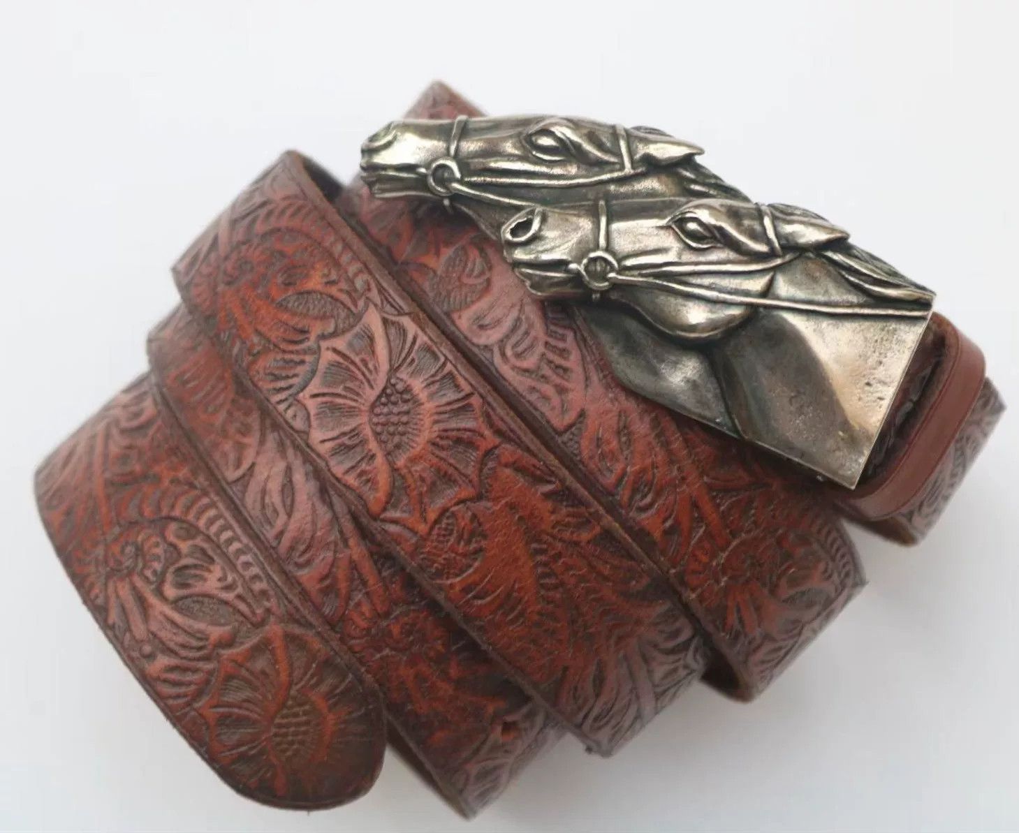 RRL Ralph Lauren Ralph Lauren Vintage Carved Double Horse Belt Size ONE SIZE - 1 Thumbnail
