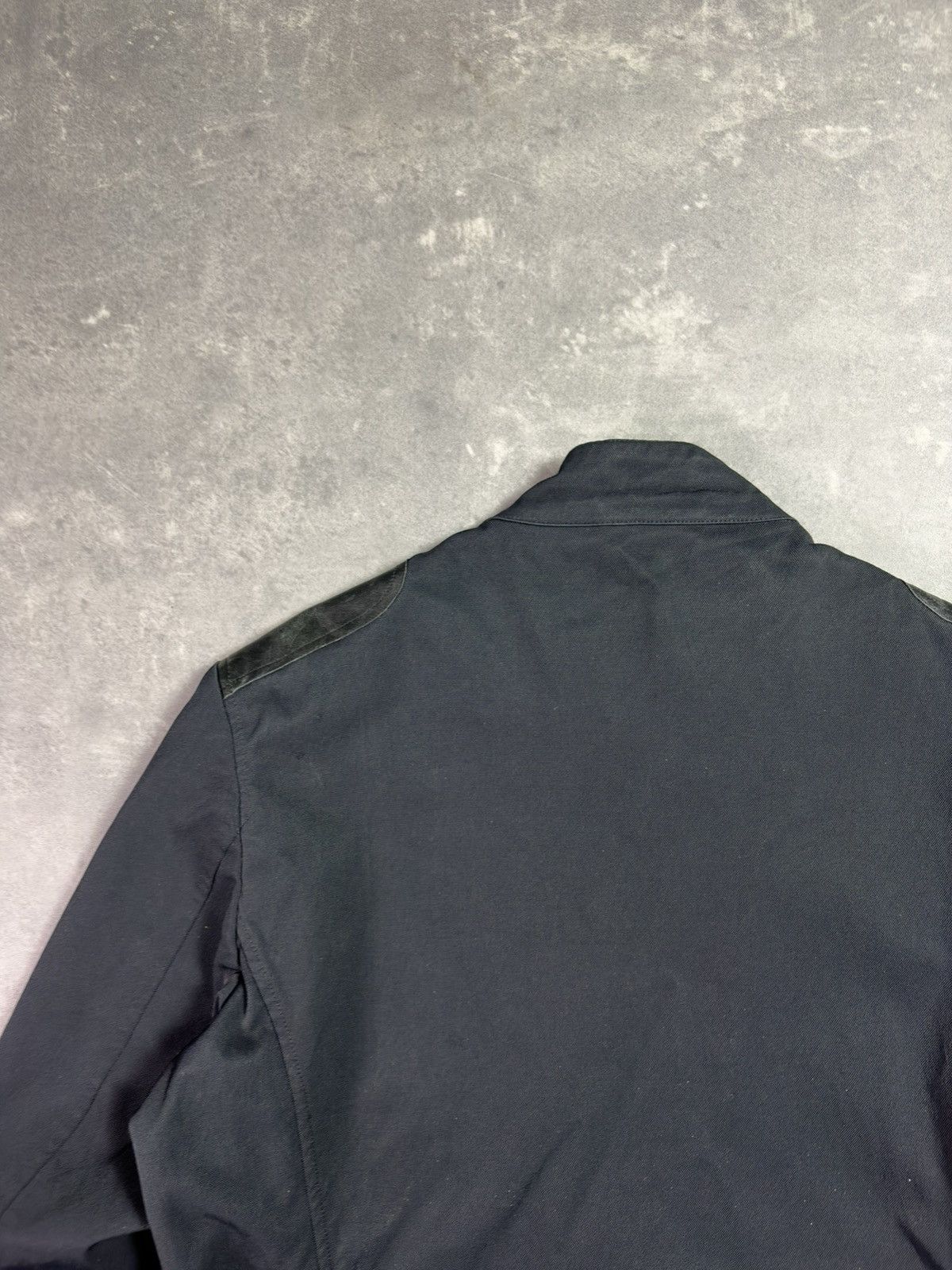 Neil Barrett 90s Neil Barrett Moto Belted Racing Coat 48 50 Leather Patch Size US L / EU 52-54 / 3 - 21 Thumbnail