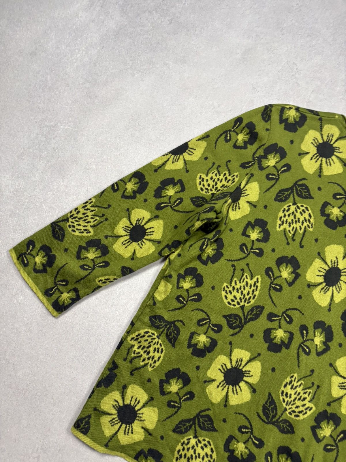 Other Gudrun Sjödén Floral Cardigan Green Organic Cotton Size L Size US L / EU 52-54 / 3 - 16 Thumbnail
