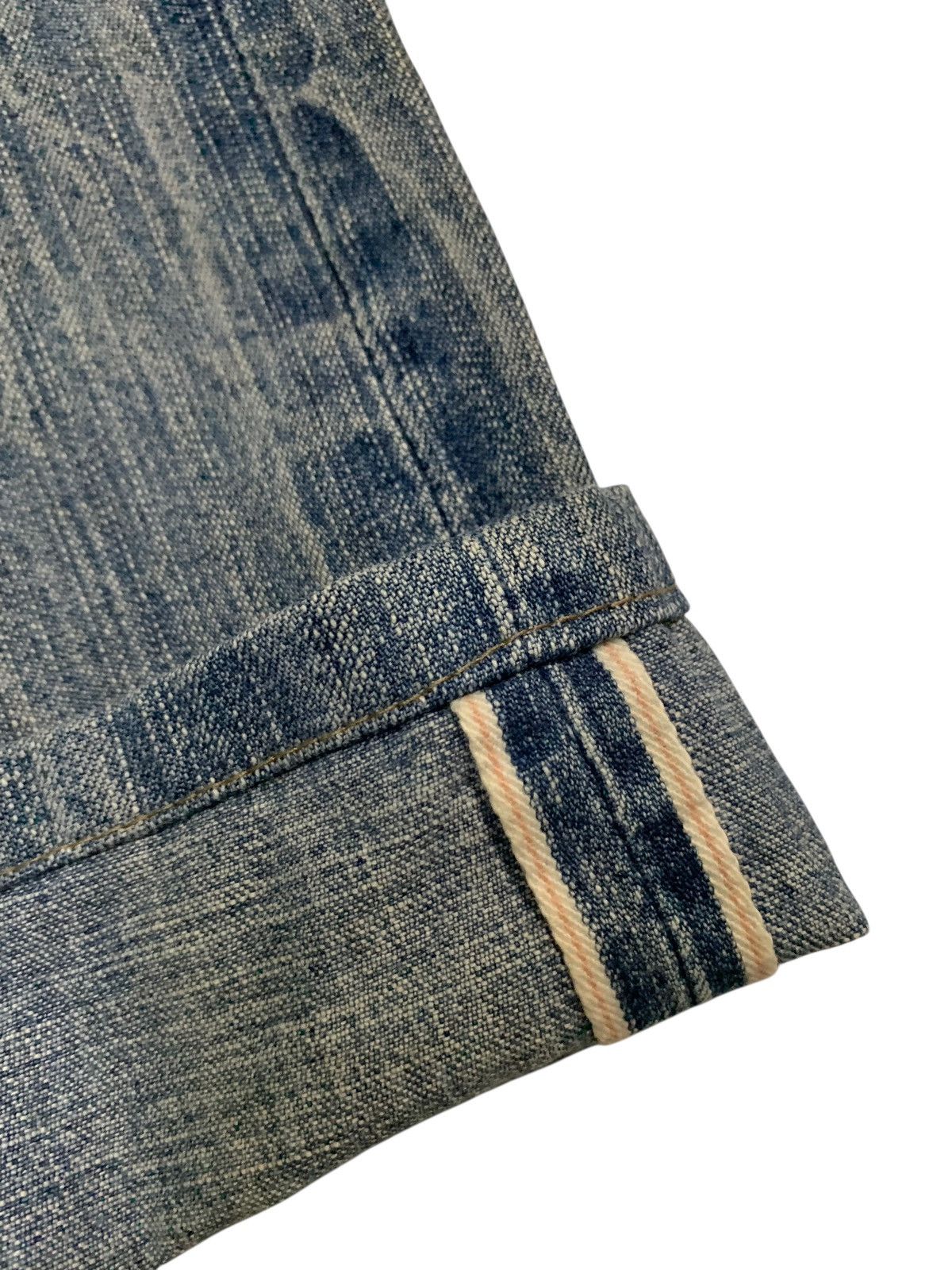 Edwin VINTAGE EDWIN 505BXX SELVEDGE FADED&RUSTY DISTRESSED DENIM Size US 30 / EU 46 - 11 Thumbnail