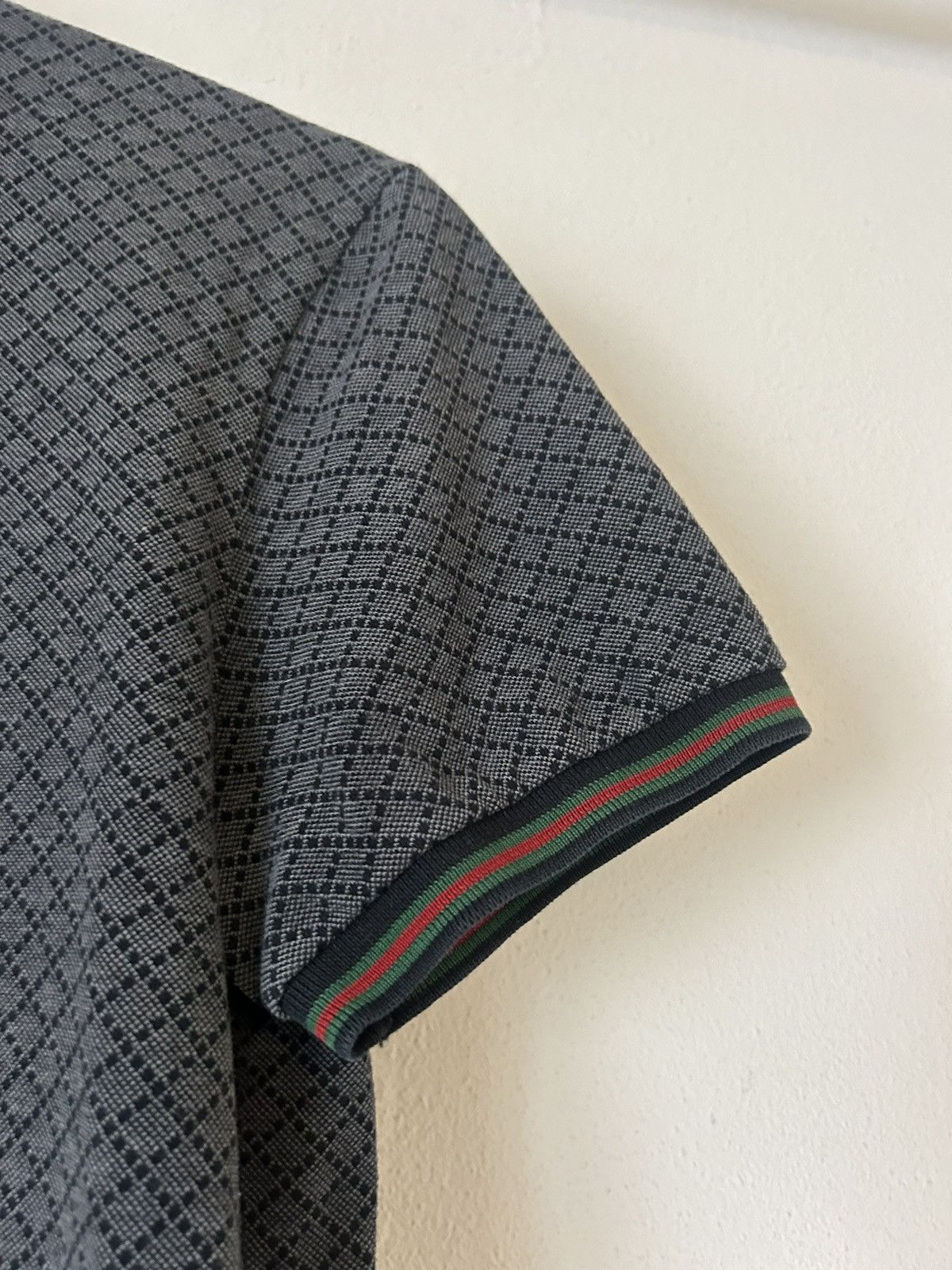 Gucci Gucci Diamond Pattern Polo with Signature Web Collar Size US S / EU 44-46 / 1 - 4 Thumbnail