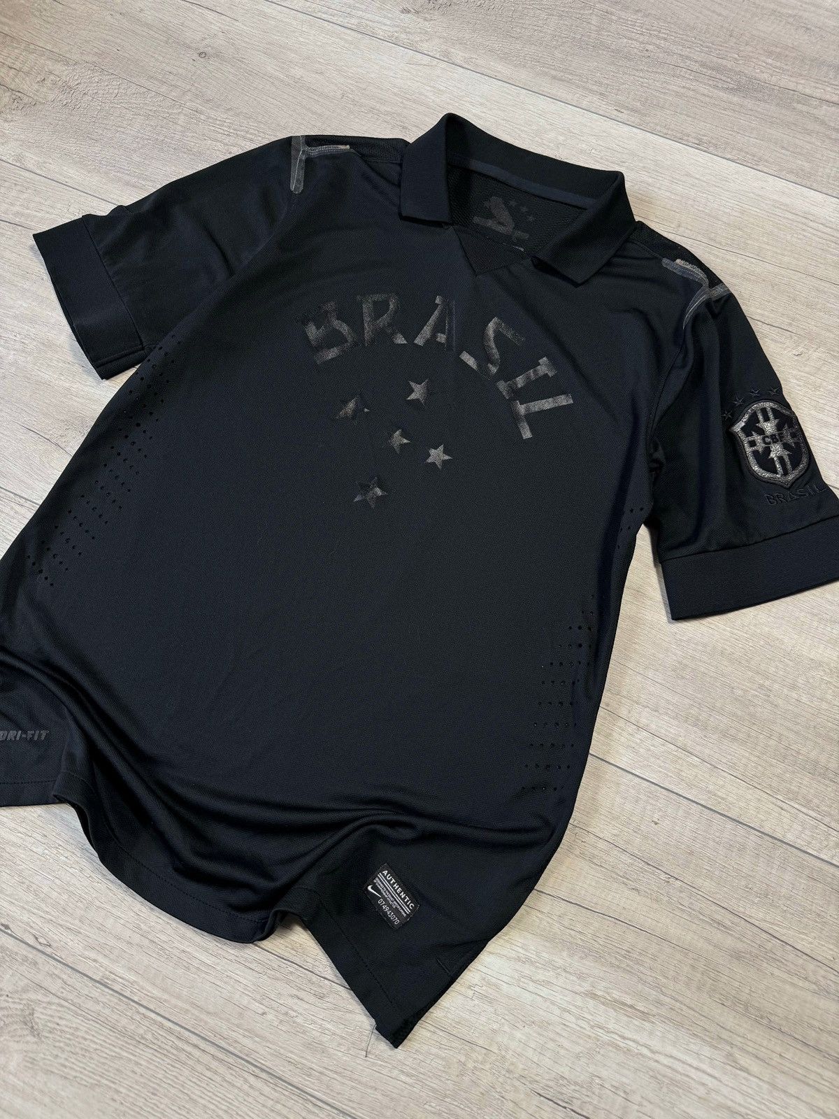 Nike Nike Brasil 2013 Blackout 534159-010 Football Shirt Mens L Size US L / EU 52-54 / 3 - 2 Thumbnail