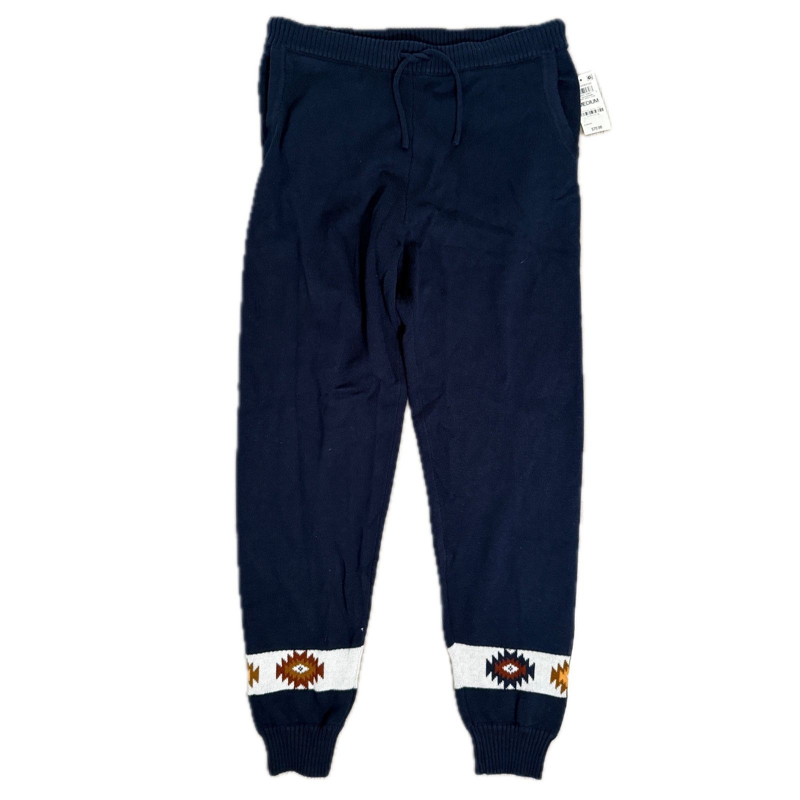 Other Sun + Stone Matty Knit Sweater Jogger Pants Navy Sz Medium Size US 33 - 4 Thumbnail