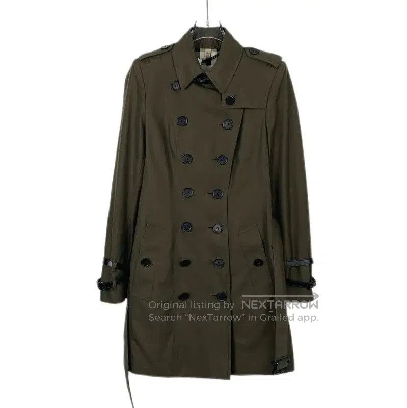 Burberry Burberry Women's S Size Dark Green Trench Coat. Size S / US 4 / IT 40 - 1 Thumbnail