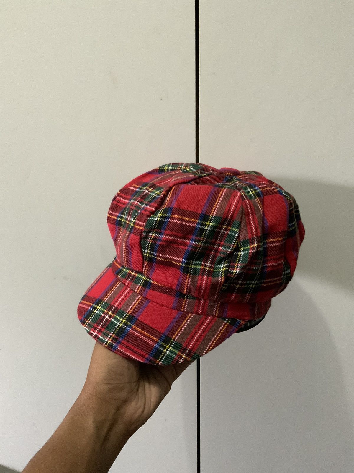 Japanese Brand Retro Plaid Newsboy Cap Size ONE SIZE - 1 Thumbnail