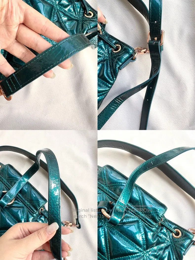 Vivienne Westwood Vivienne Westwood size os Vintage Blue-Green Patent Leather Size ONE SIZE - 4 Thumbnail