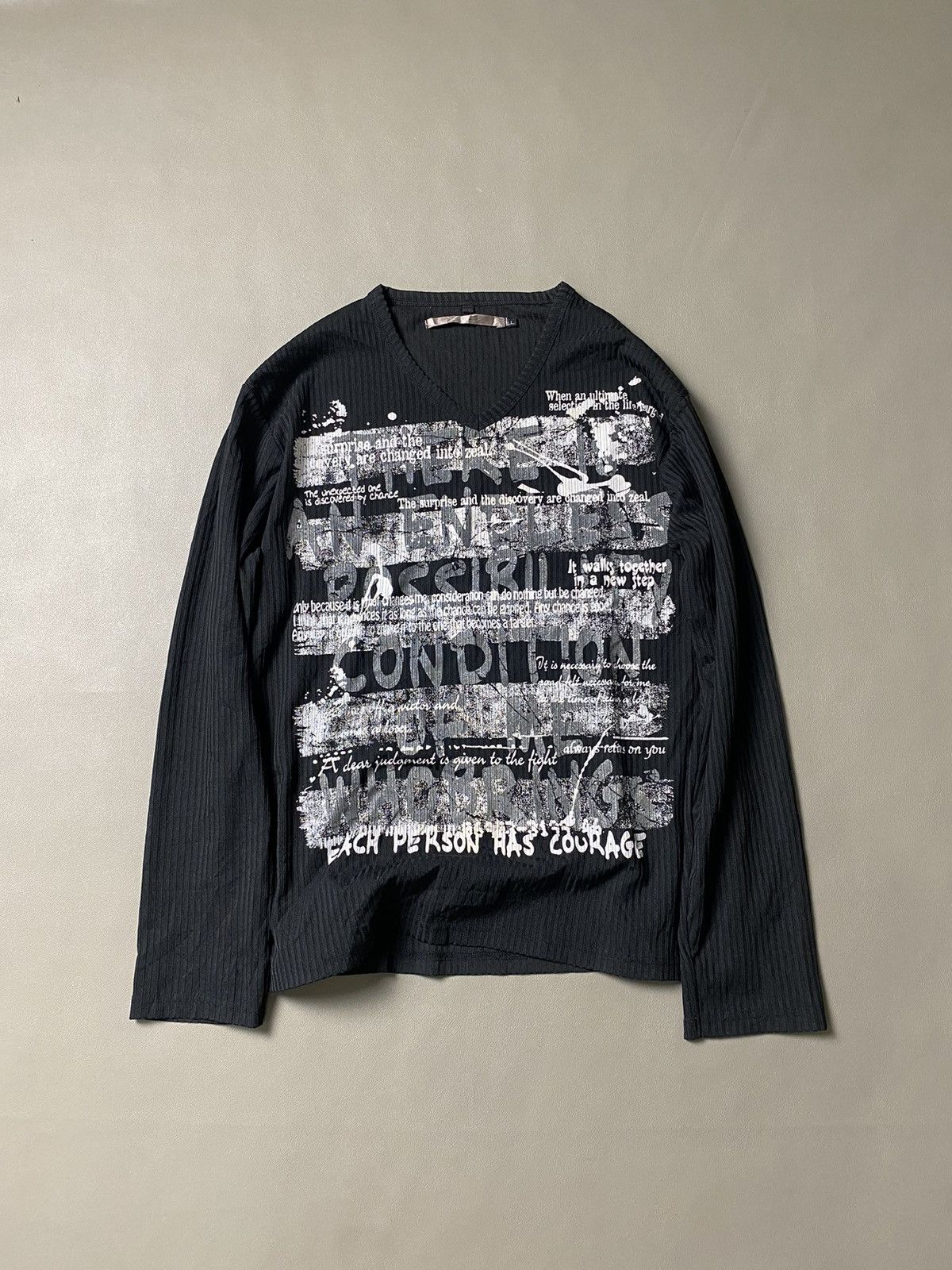 14th Addiction × KMRii × Yasuyuki Ishii Black Label Poem Punk Seditionaries Longsleeve Size US L / EU 52-54 / 3 - 1 Thumbnail