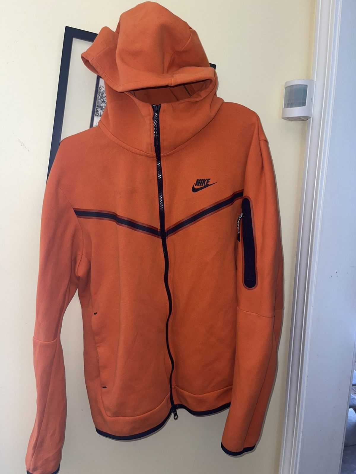 Nike Orange Nike Tech Zip Up Size US M / EU 48-50 / 2 - 3 Thumbnail