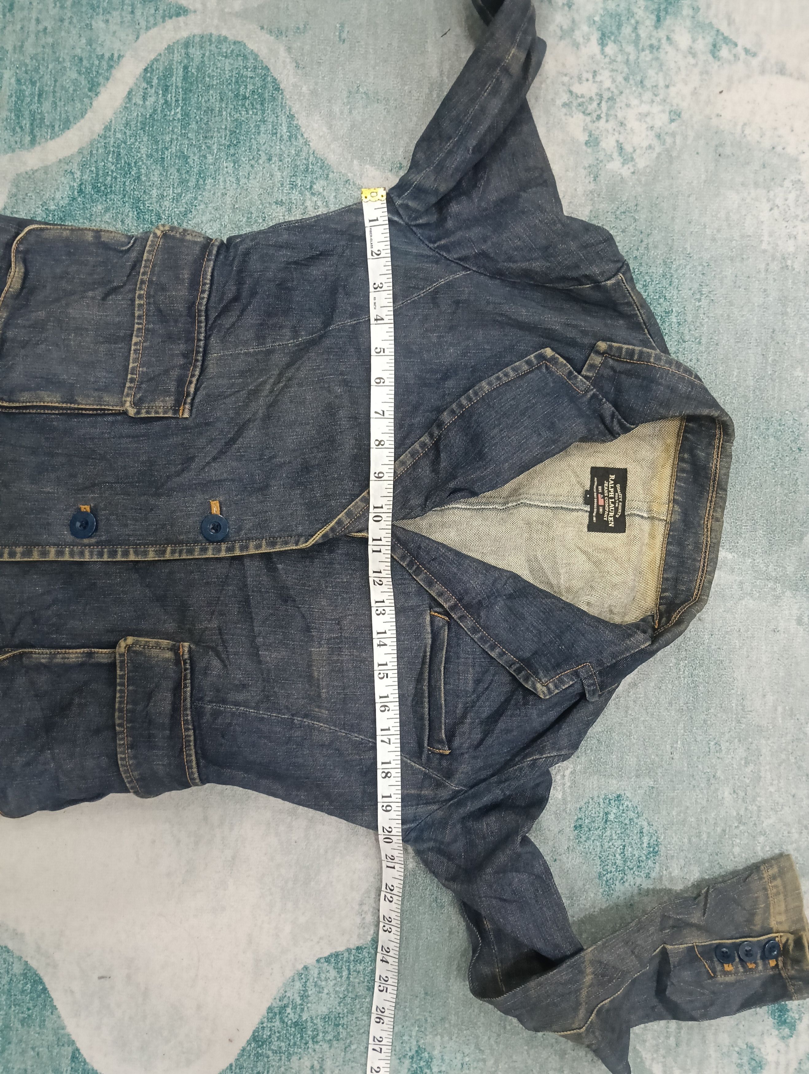 Polo Ralph Lauren × RRL Ralph Lauren × Ralph Lauren Vintage Ralph Lauren Denim Jacket Like Blazer Size L / US 10 / IT 46 - 13 Thumbnail