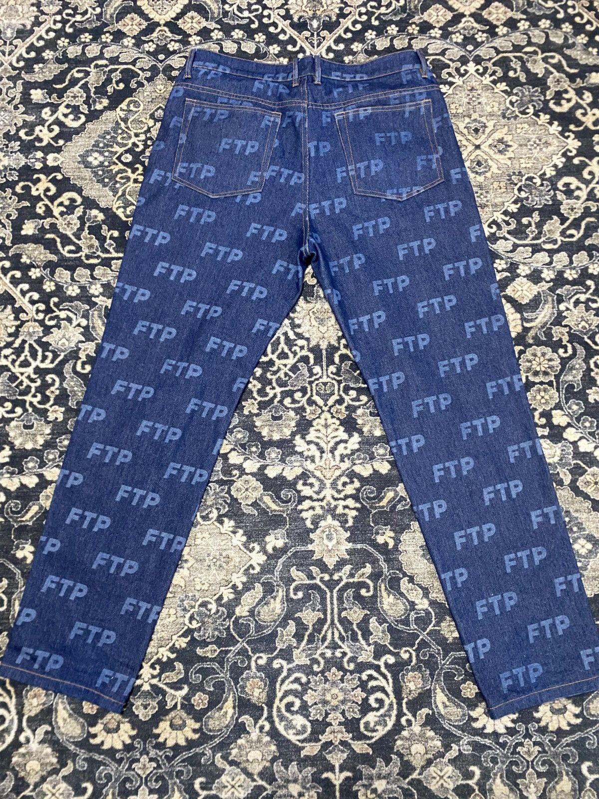 Fuck The Population FTP all over denim pants FW21 Size US 36 / EU 52 - 4 Thumbnail