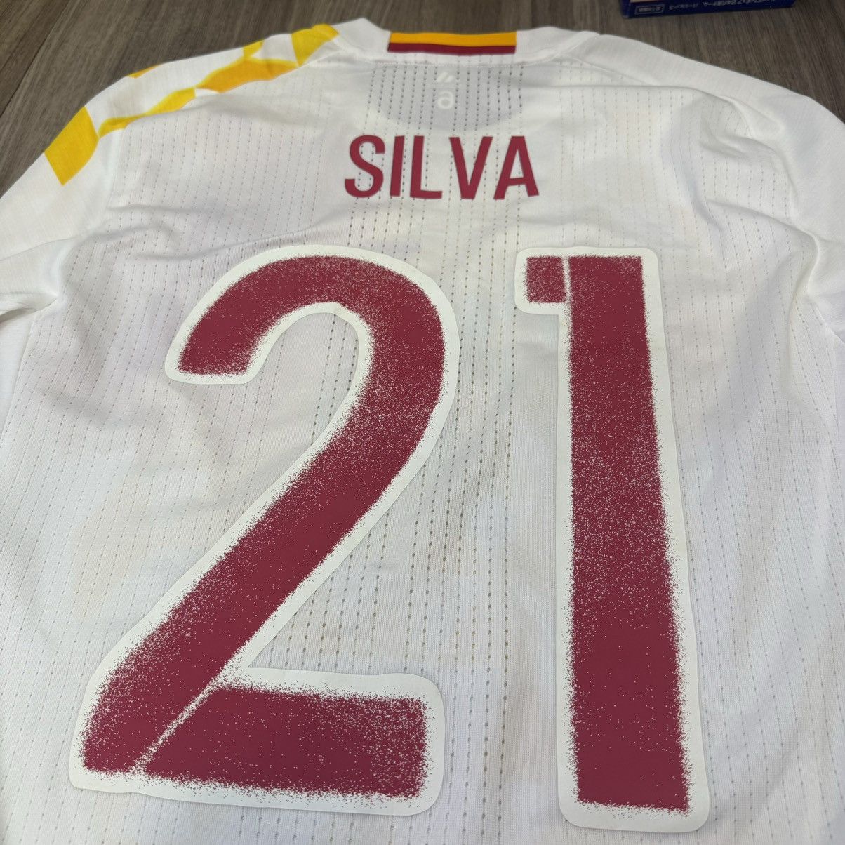 Adidas Spain 16/17 match spare longsleeves away shirt #21 Silva Size US M / EU 48-50 / 2 - 4 Thumbnail