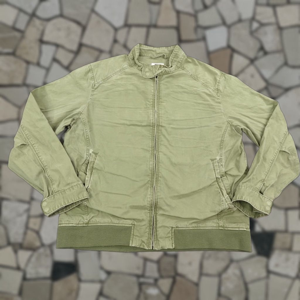 VINTAGE Gap Bomber Jacket Men XL Cotton Green Casual Travel