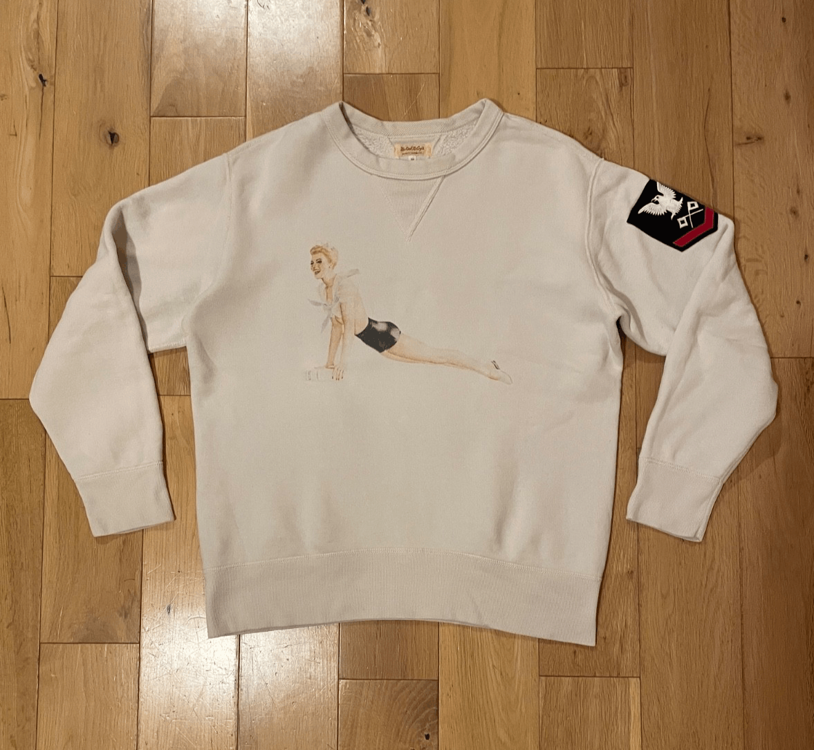 The Real McCoy's The Real McCoy's Loopwheel Sweatshirt Milk Medium Vargas Size US M / EU 48-50 / 2 - 1 Thumbnail
