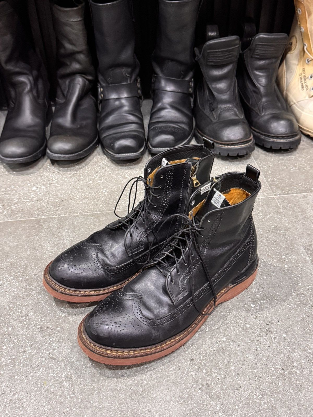 Visvim Visvim Patrician Folk Hi Leather Wing Tip Size US 9 / EU 42 - 10 Thumbnail