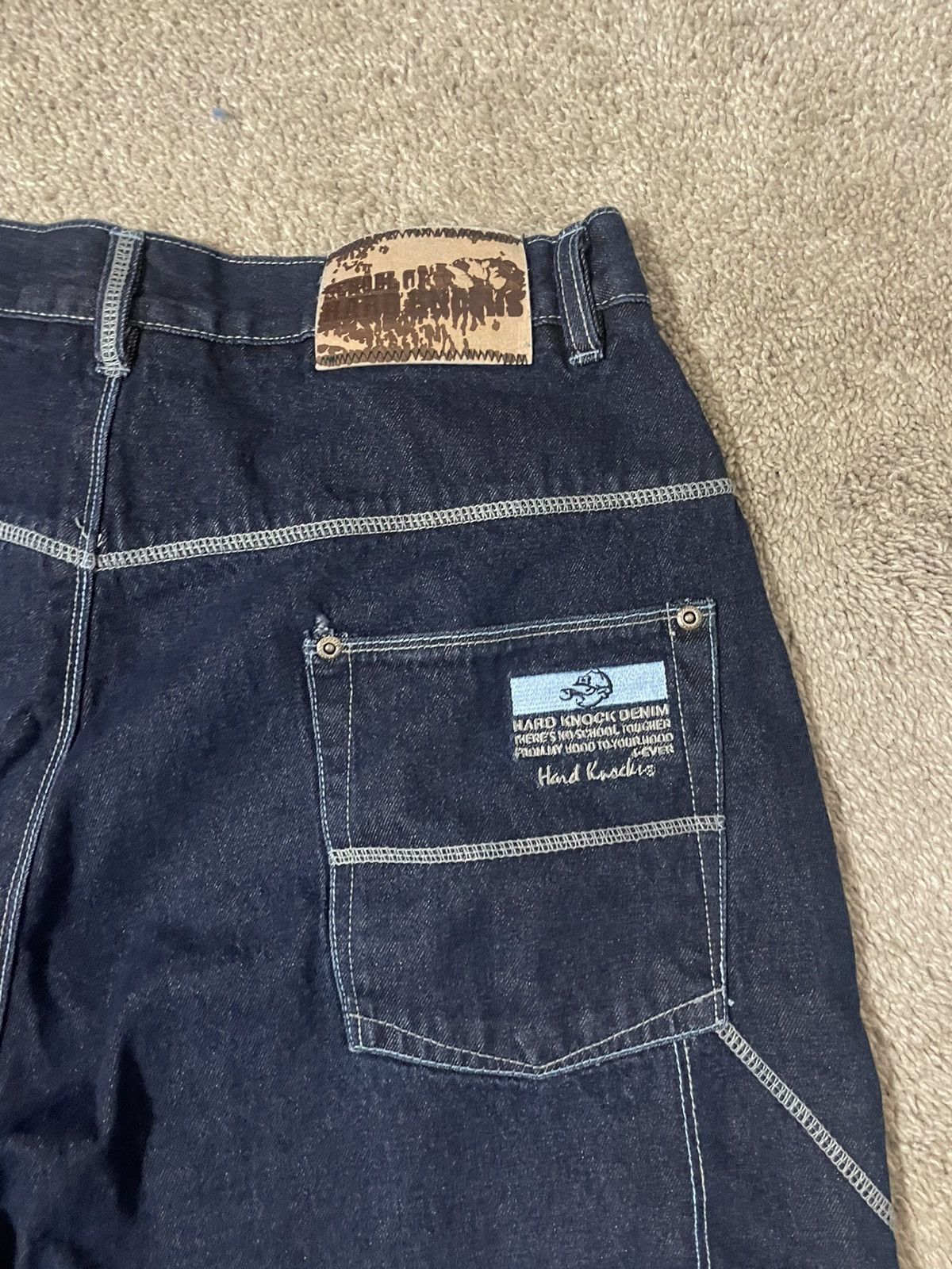 Other Vintage Y2K School Of Hard Knocks Baggy Carpenter Jeans 36 Size US 36 / EU 52 - 4 Thumbnail