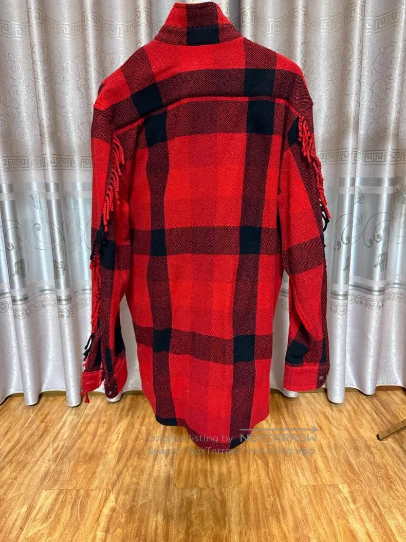 Vetements VETEMENTS Fringe Wool Shirt Size US XS / EU 42 / 0 - 2 Thumbnail