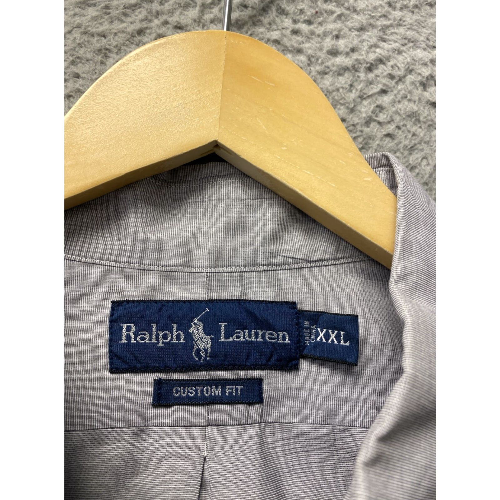 Ralph Lauren POLO RALPH LAUREN Button Down Shirt Mens XXL Classic Gray Long Sleeve Size US XXL / EU 58 / 5 - 4 Thumbnail