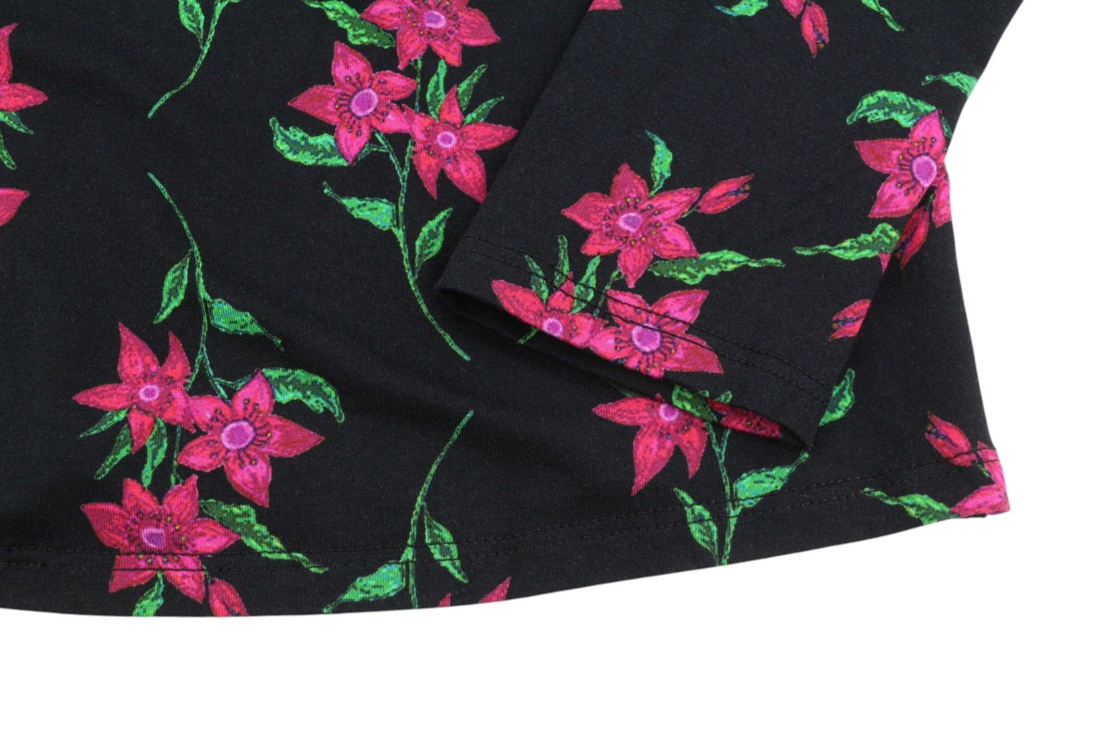 Desigual TS KIM XL Black Floral Open Back Blouse 88940 Size XL / US 12-14 / IT 48-50 - 6 Thumbnail