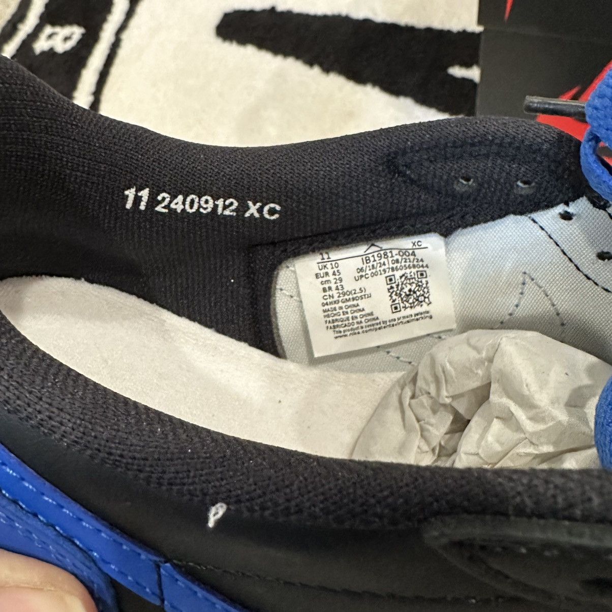 Jordan Brand Air Jordan 1 Low ‘85 Royal 🔵 Size US 11 / EU 44 - 12 Thumbnail