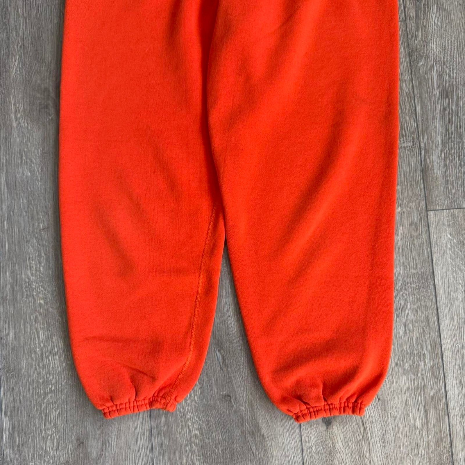 Other Vintage 80s baggy heavyweight orange joggers Size US 35 - 3 Thumbnail