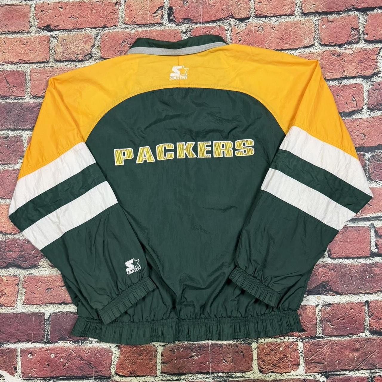Starter Vintage Starter Green Bay Packers Zip Up Windbreaker Jacket Size US XL / EU 56 / 4 - 2 Thumbnail
