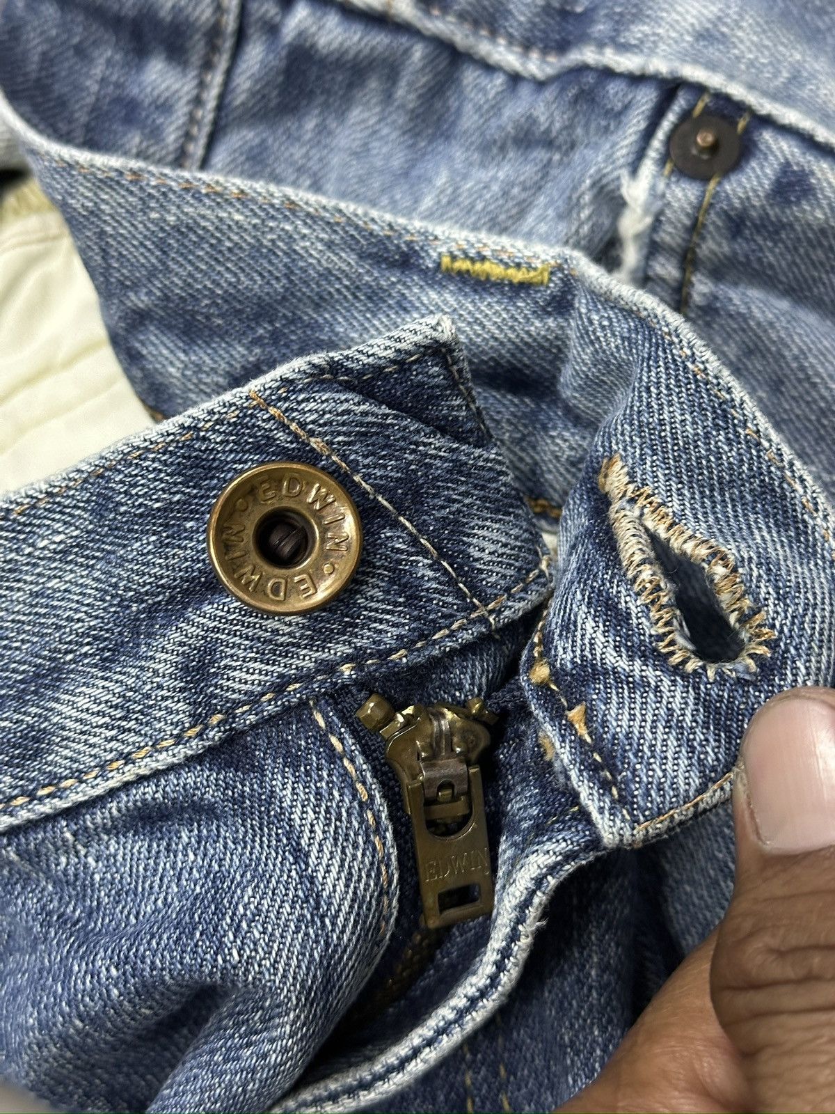 Japanese Brand Vintage Edwin 505XX Selvedge Short Denim🎌💥 Size US 32 / EU 48 - 8 Thumbnail