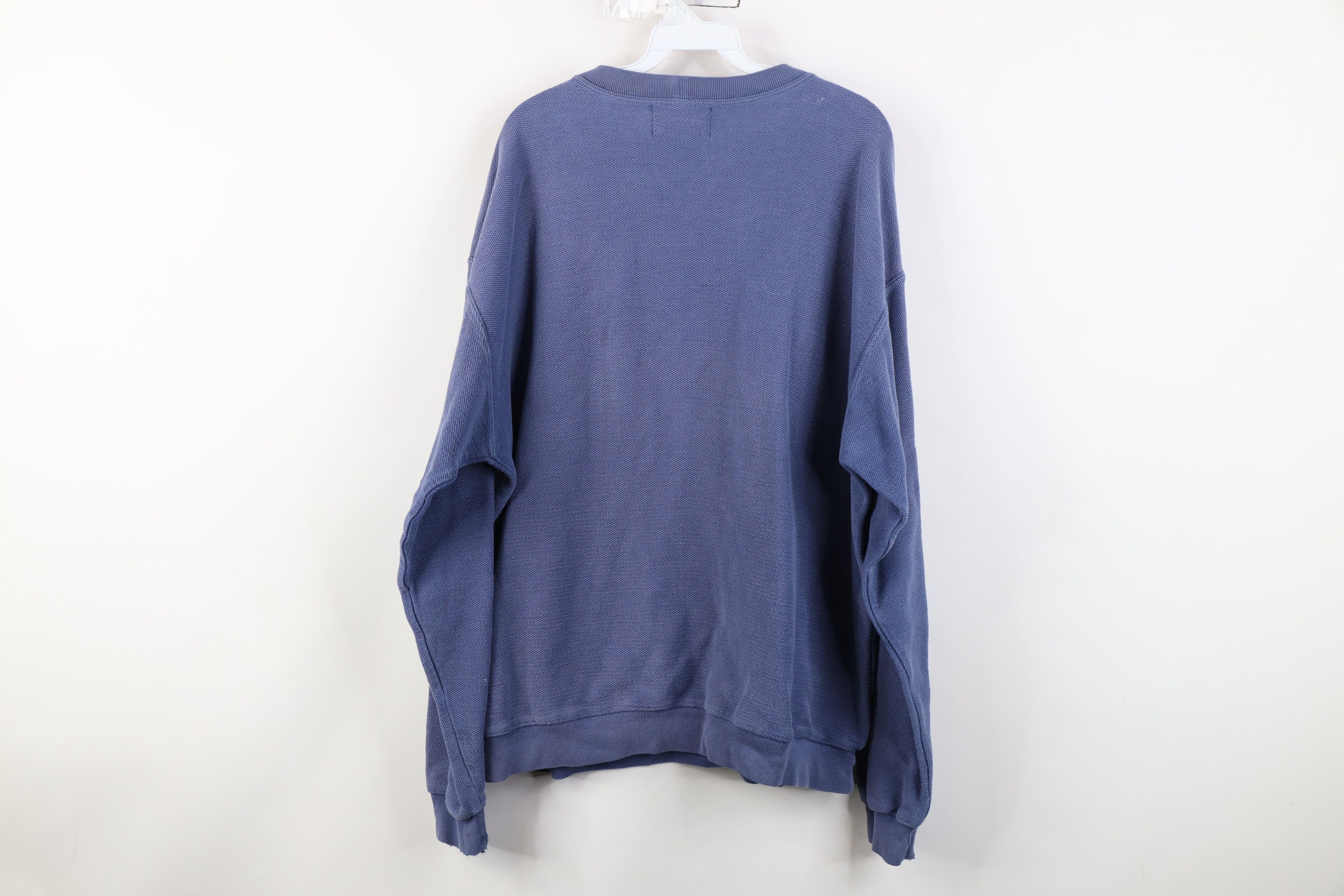 Columbia Vintage 90s Columbia Knit Heavy Thermal Sweatshirt Blue USA Size US XL / EU 56 / 4 - 13 Thumbnail