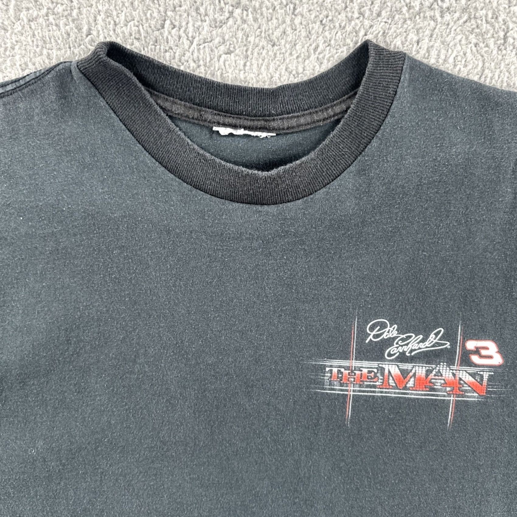 Vintage VINTAGE Chase NASCAR 90s T Shirt Men XL Black Crew Neck Short Sleeve Dale Earnhardt #3 The Man Size US XL / EU 56 / 4 - 6 Thumbnail