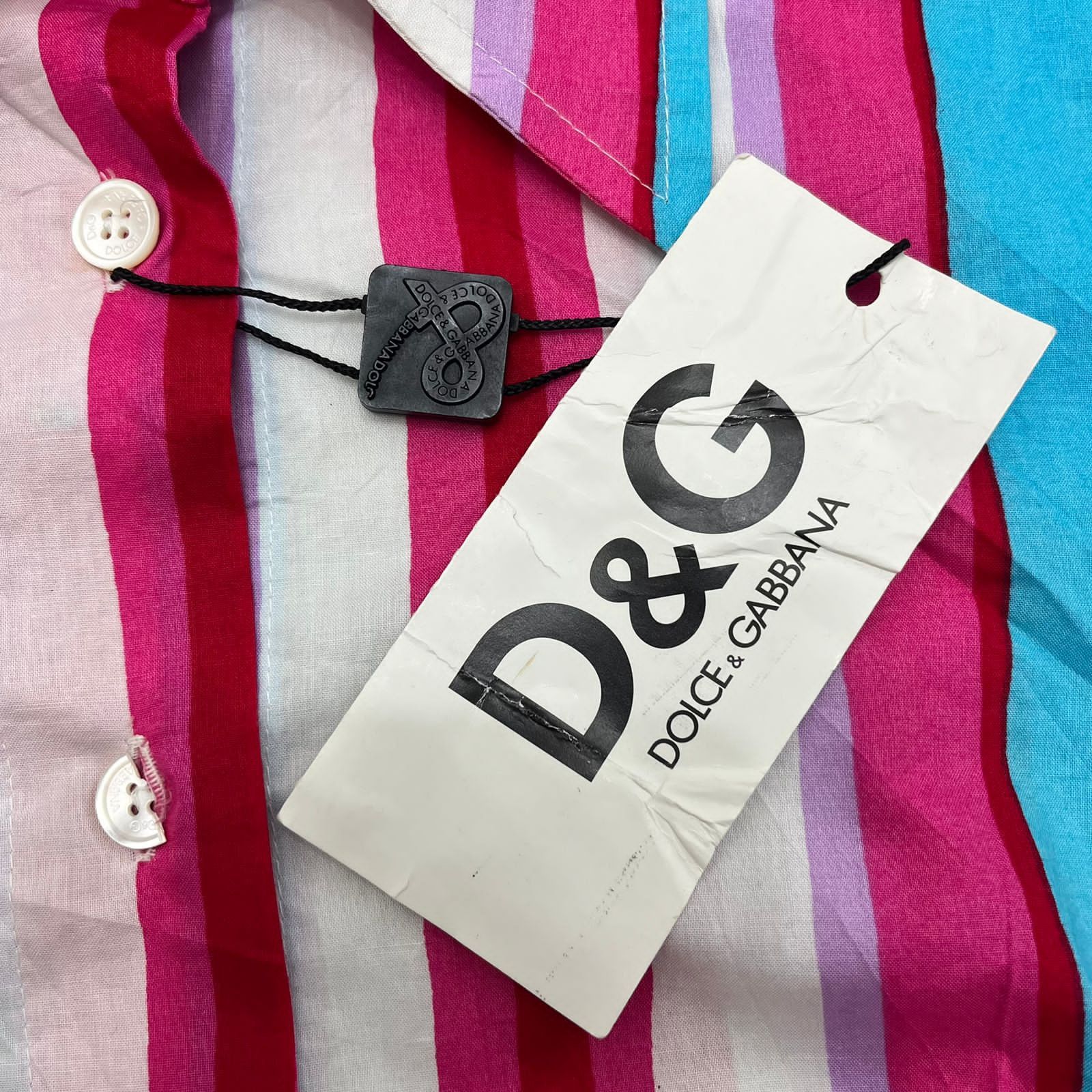 Designer × Dolce & Gabbana Dolce Gabbana Blouses Stripe Shirt Size S / US 4 / IT 40 - 9 Thumbnail