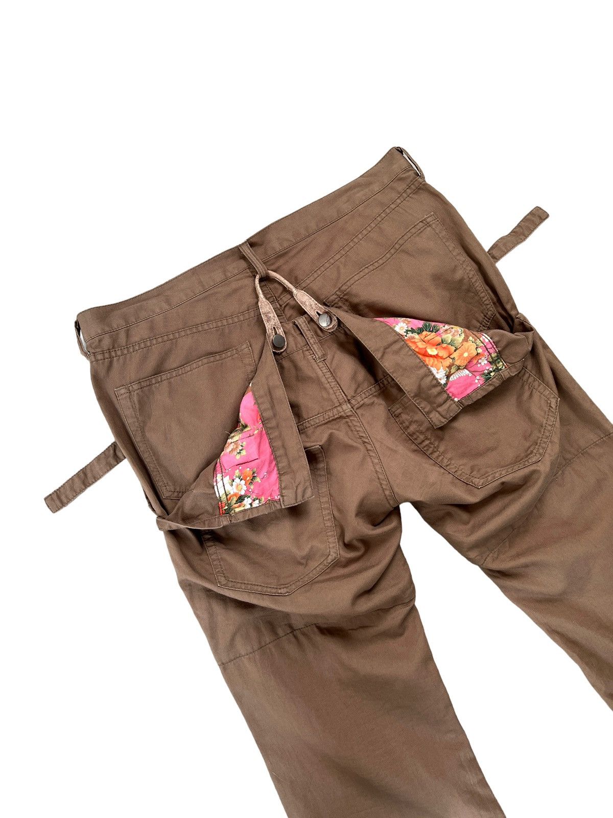 PPFM PPFM Floral Lining Double Waist Pants Size US 34 / EU 50 - 1 Thumbnail