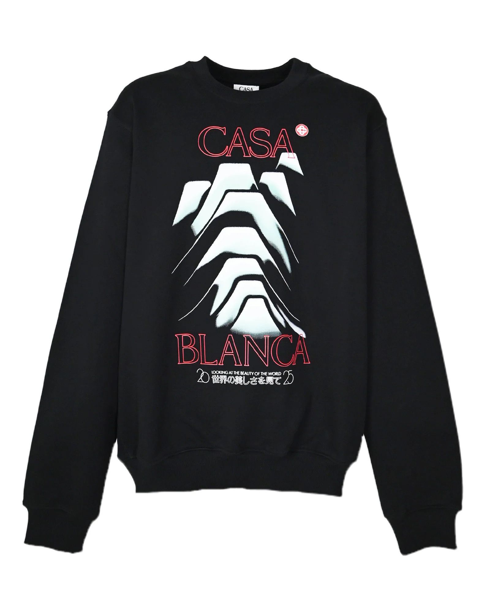 Casablanca o1mle0626 Frosty Mountain Screen Printed Sweatshirt in Black Size US XXL / EU 58 / 5 - 1 Thumbnail