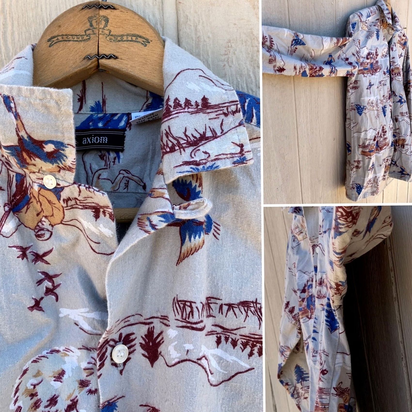 Vintage VINTAGE Axiom Flannel Shirt Camping Canoe Hunting Outdoors Made in USA size S Size US S / EU 44-46 / 1 - 2 Thumbnail