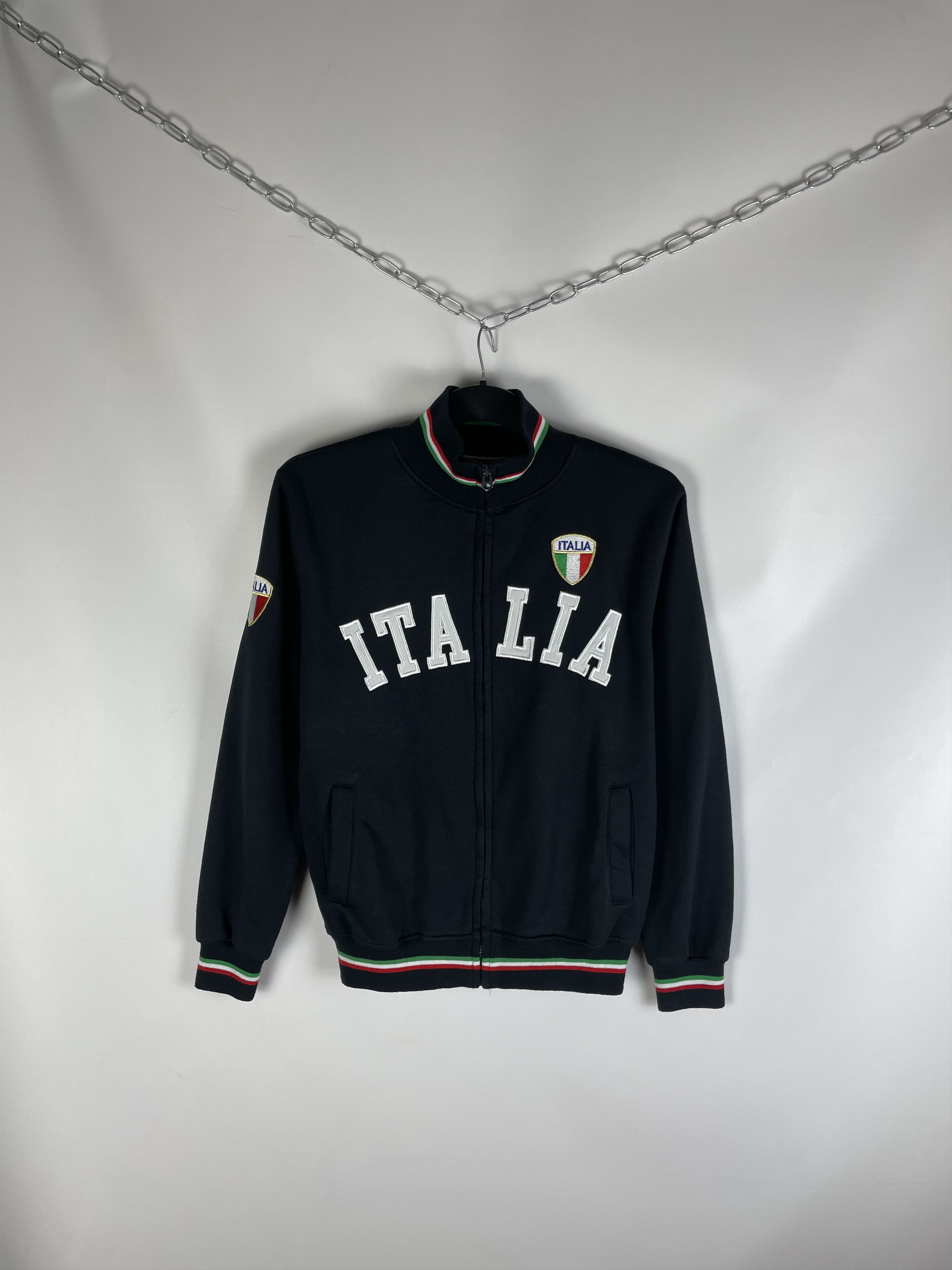 Japanese Brand Vintage italy Zip Sweatshirt Track Jacket Italia 00s Y2K Size US L / EU 52-54 / 3 - 1 Thumbnail