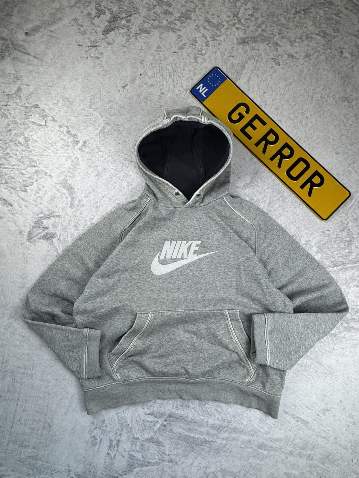 Nike × Vintage NIKE VINTAGE CENTER LOGO OVERSIZE BOXY HOODIE Size US M / EU 48-50 / 2 - 2 Thumbnail