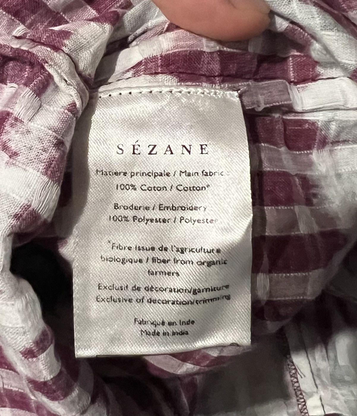 Sezane Sezane stripped dark Pink White Button Tank Sleeveless Top Size XXS / US 00 / IT 34 - 13 Thumbnail