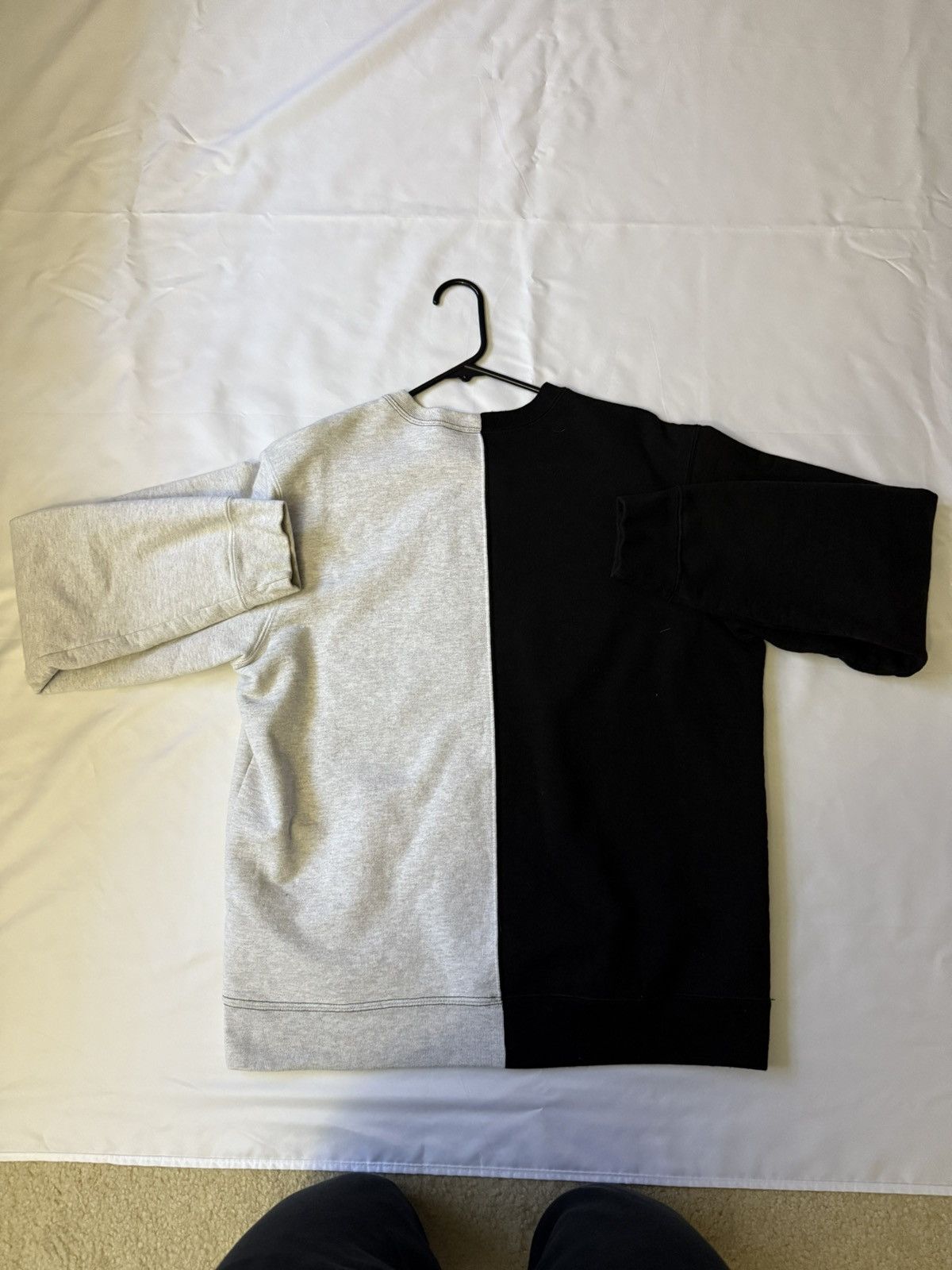 Supreme Supreme Black and Grey Split Crewneck Size US M / EU 48-50 / 2 - 2 Thumbnail
