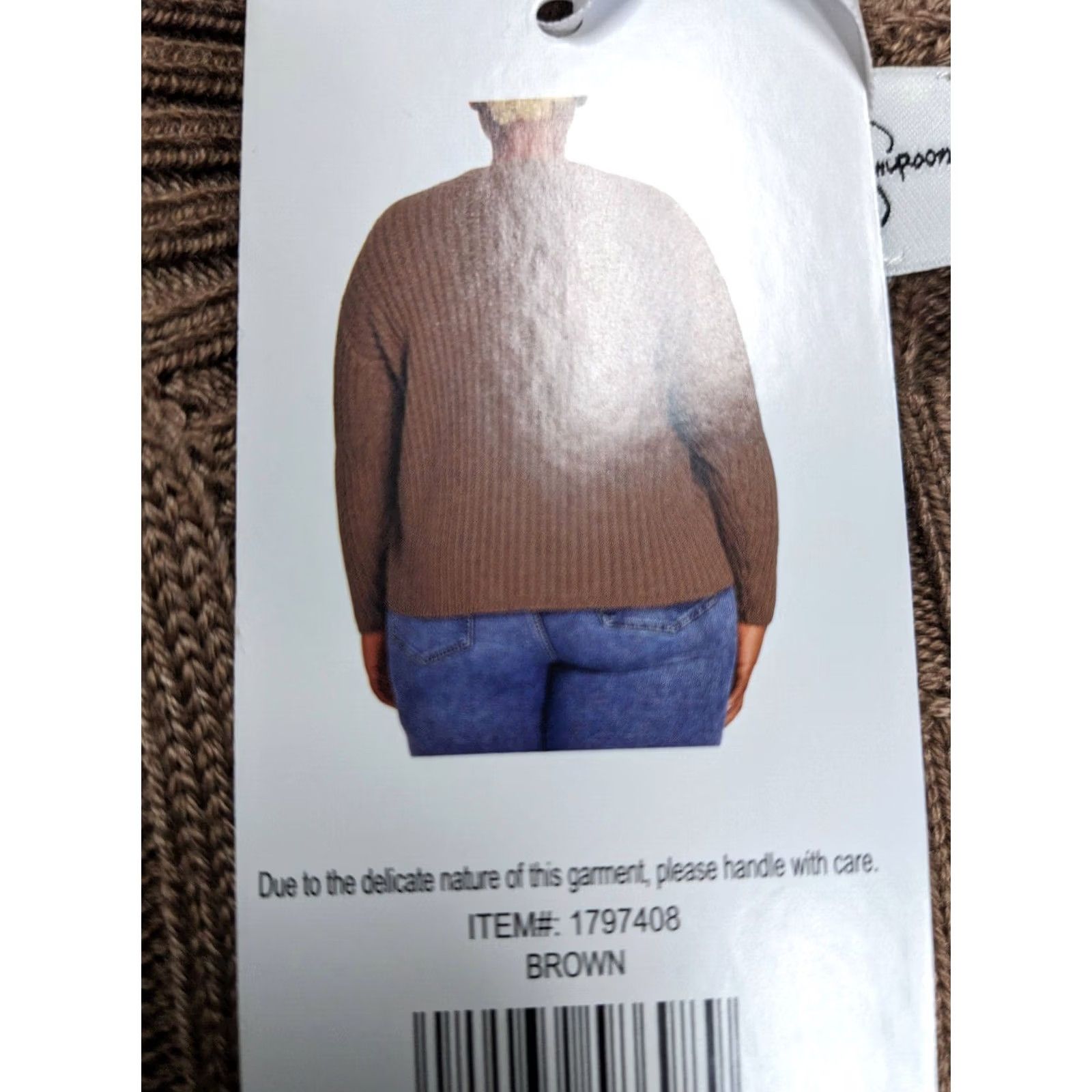 Jessica Simpson Jessica Simpson L Pullover Sweater Brown Womens Size L / US 10 / IT 46 - 2 Thumbnail