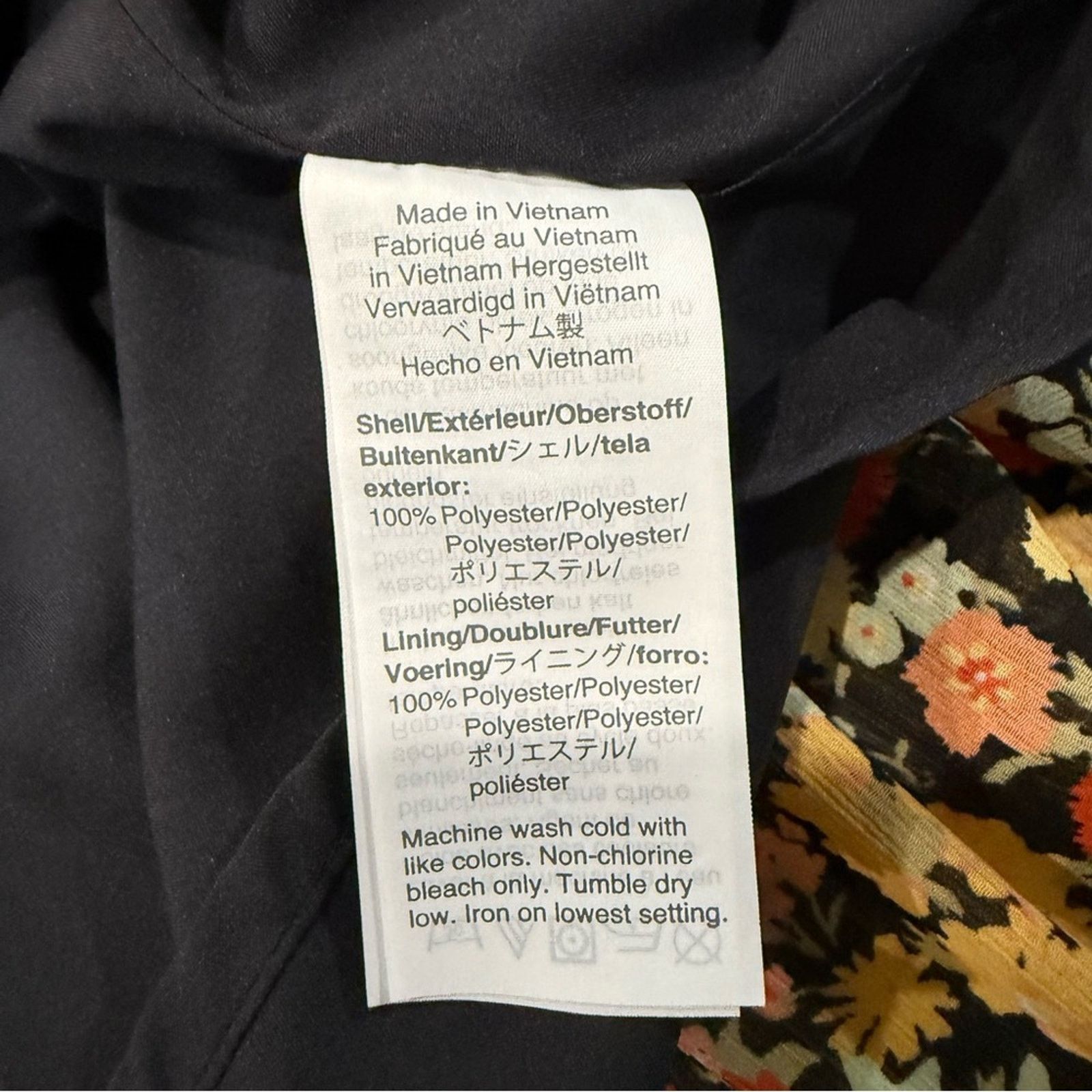 Madewell Madewell Dolman Sleeve Ruffle Hem Floral Midi Dress Womens 0 Size XS / US 0-2 / IT 36-38 - 7 Thumbnail