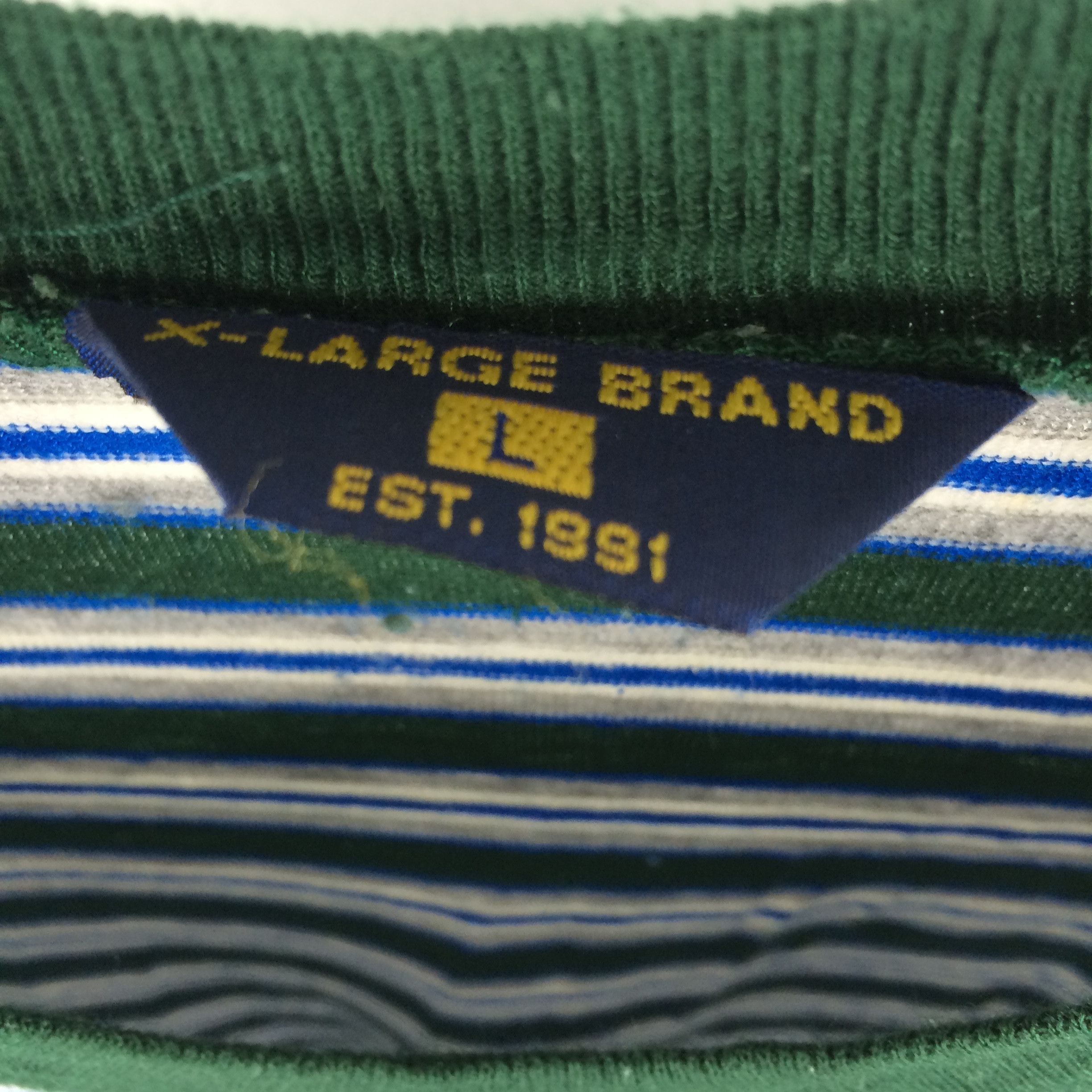 Xlarge D4 VTG 90s XLARGE USA STRIPED TEE SKATEGANG Size US L / EU 52-54 / 3 - 4 Thumbnail